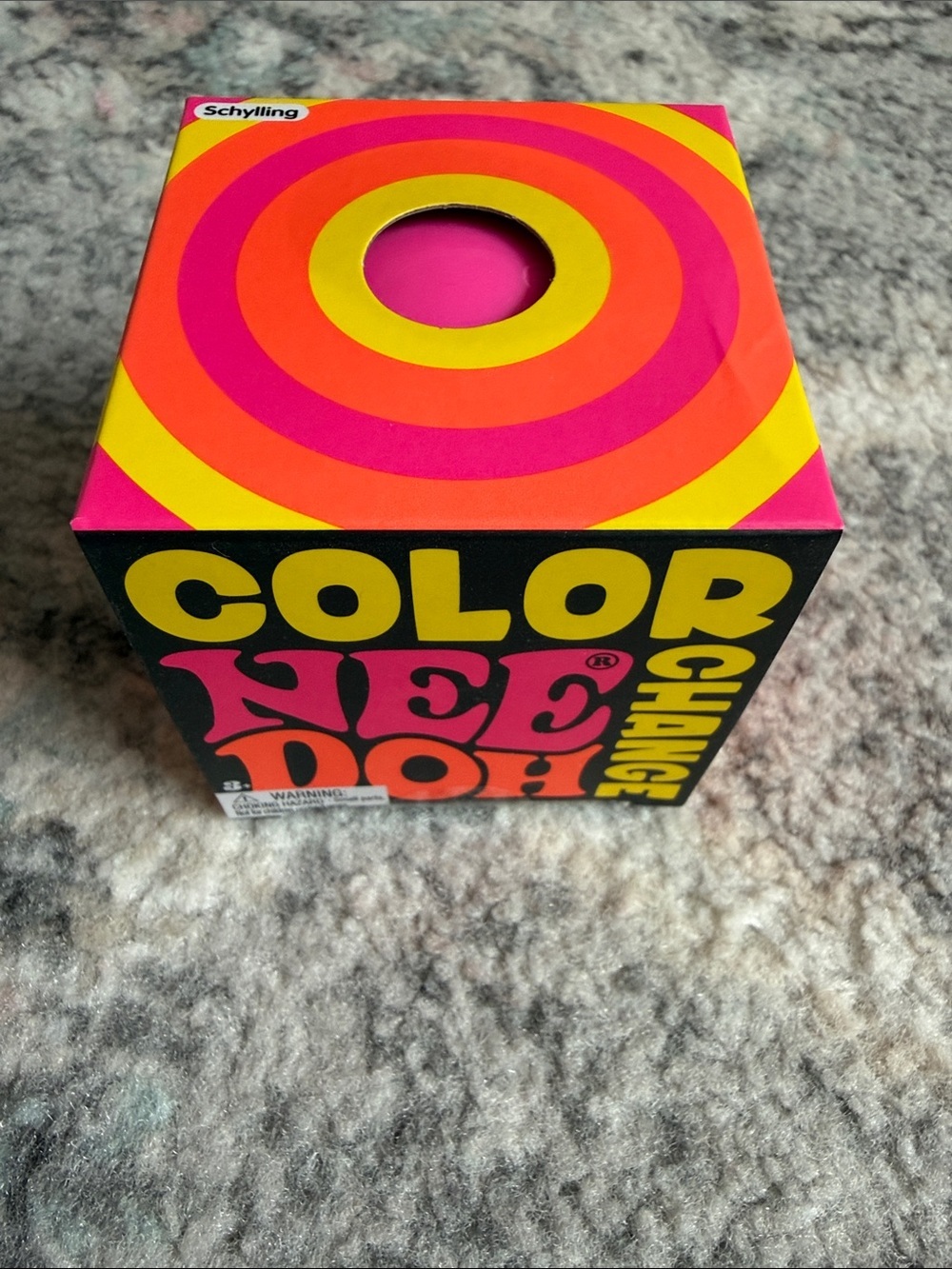 Schylling Color Change NeeDoh Squeeze Toy Pink to Purple